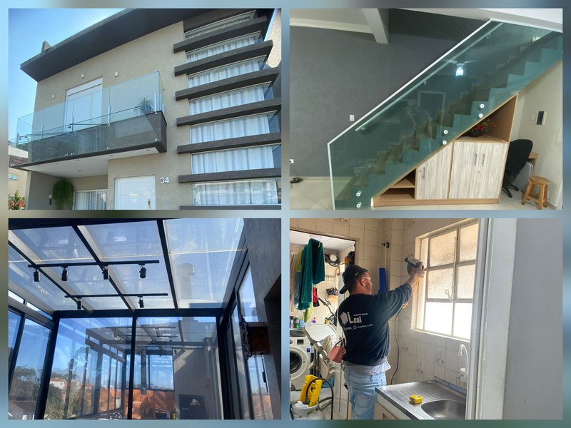 Equipe Vidraçaria Leal — especialistas em vidros temperados em Curitiba